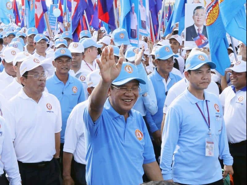 Incumbent prime minister Hun Sen had no real opposition in Cambodia's contentious general election. 