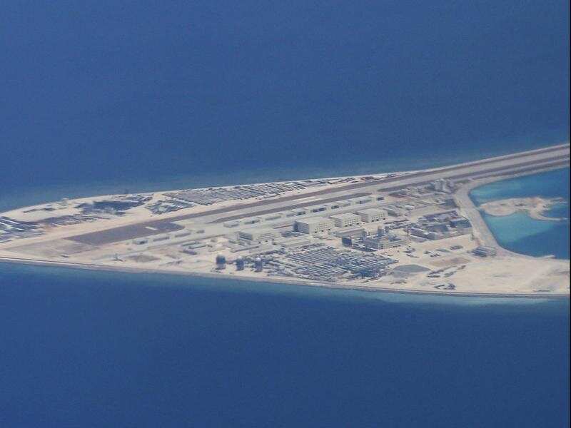 China's man-made Subi Reef in the Spratly chain.