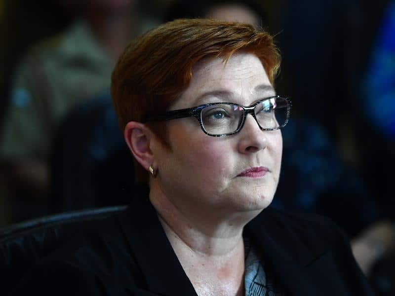 China previously revealed its displeasure with Marise Payne after she said Beijing should be called out for human rights abuses. 