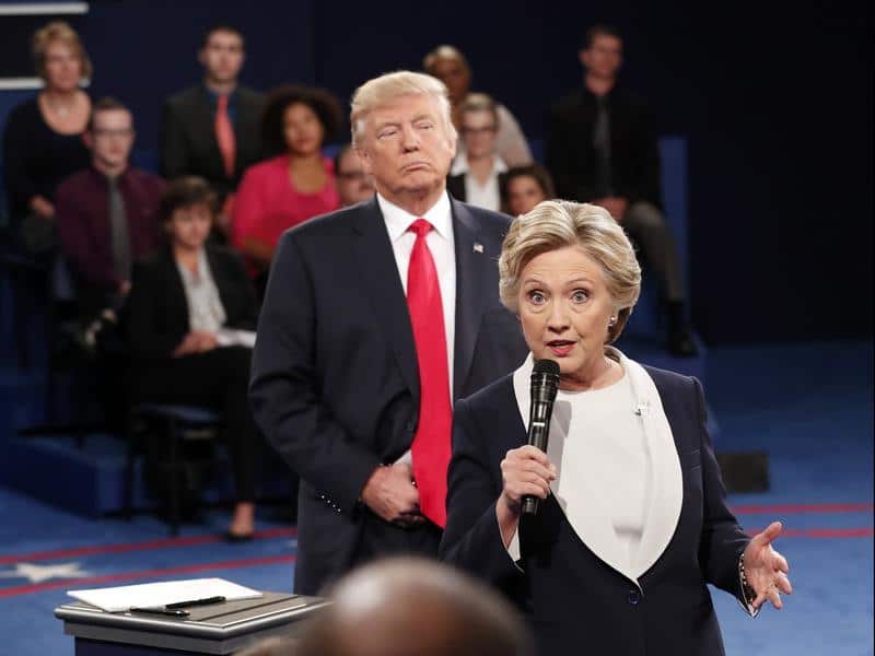 The first televised debate between Donald Trump and Hillary Clinton during the 2016 US presidential campaign drew a record 84 million viewers.