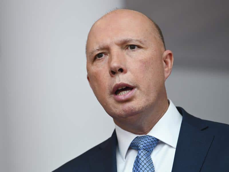 Home Affairs Minister Peter Dutton.