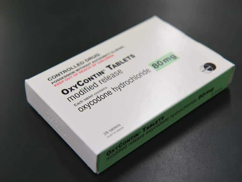 A box of of Oxycotin Oxycodone pills. (AAP)