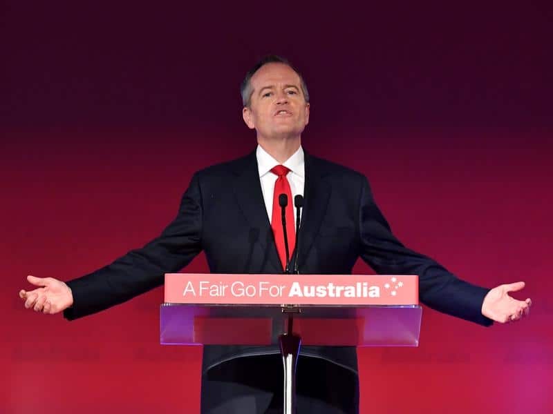 Leader Bill Shorten sets out Labor's vision at the party's election campaign launch in Brisbane.