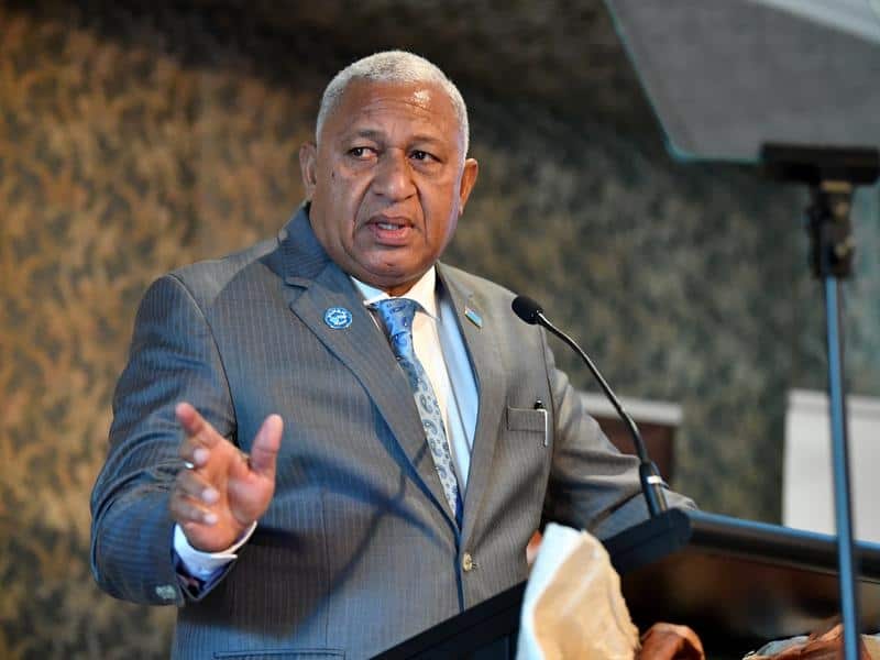 Fijian PM Frank Bainimarama.