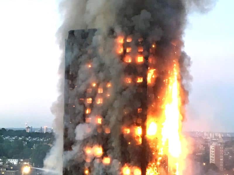 Grenfell Tower fire. 