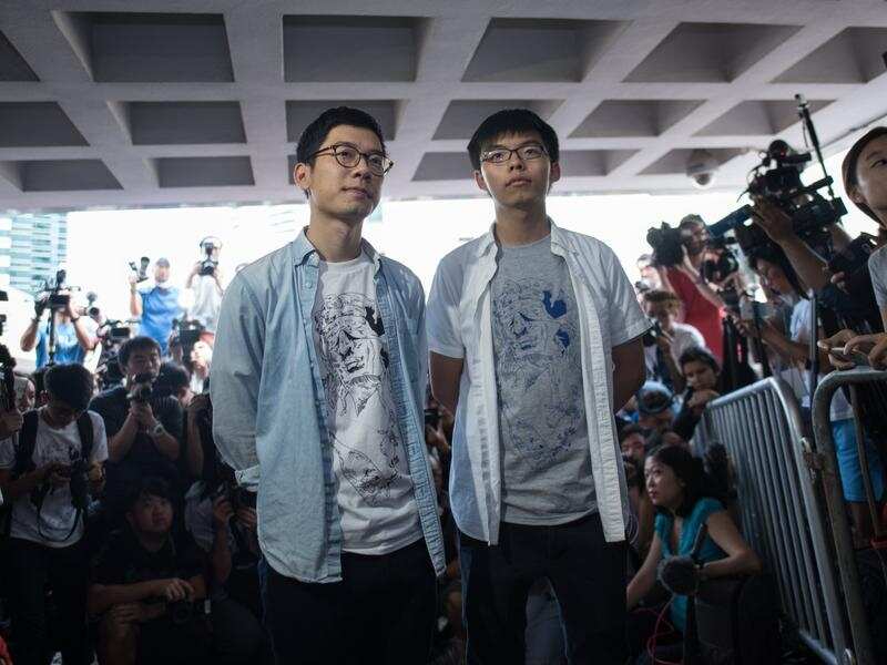 Joshua Wong and Nathan Law