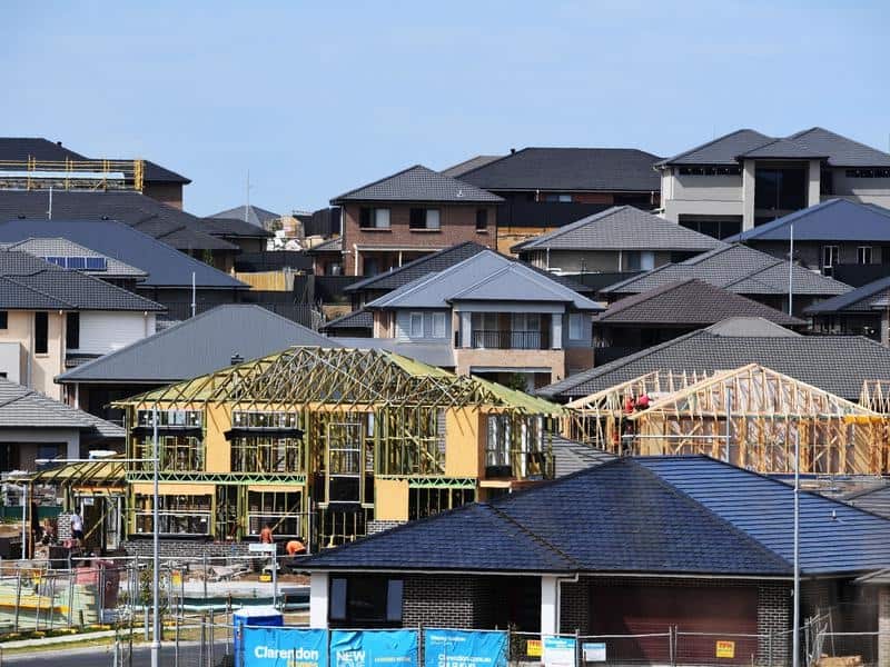 A new housing estate.