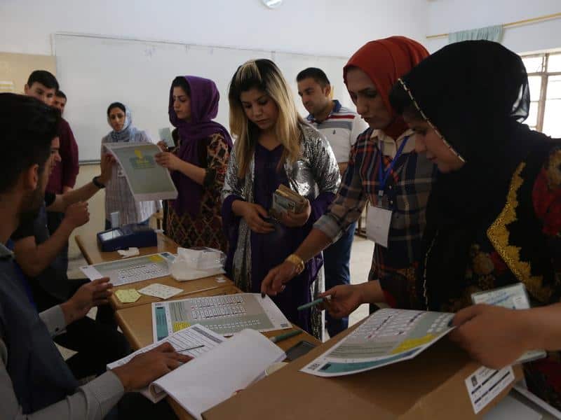 Voters in Iraq