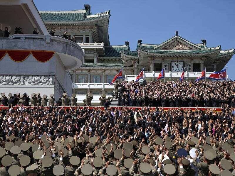 A military parade in North Korea.