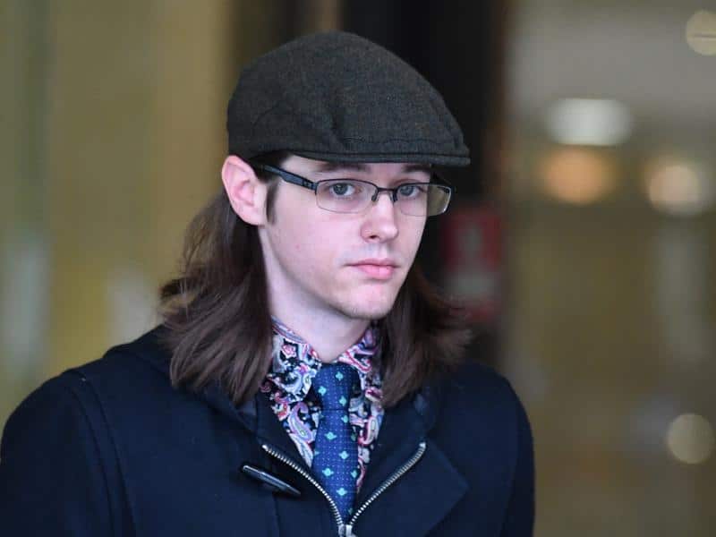 Nathan Wood "saw a body on the floor and blood splatter" as he witnessed a woman's axe attack. 