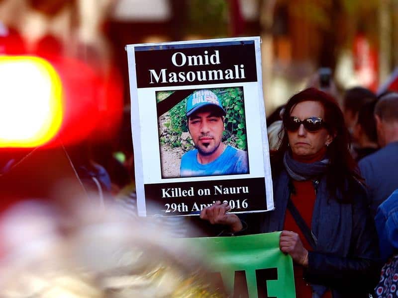 Iranian refugee Omid Masoumali died in a Brisbane hospital after setting himself alight on Nauru.