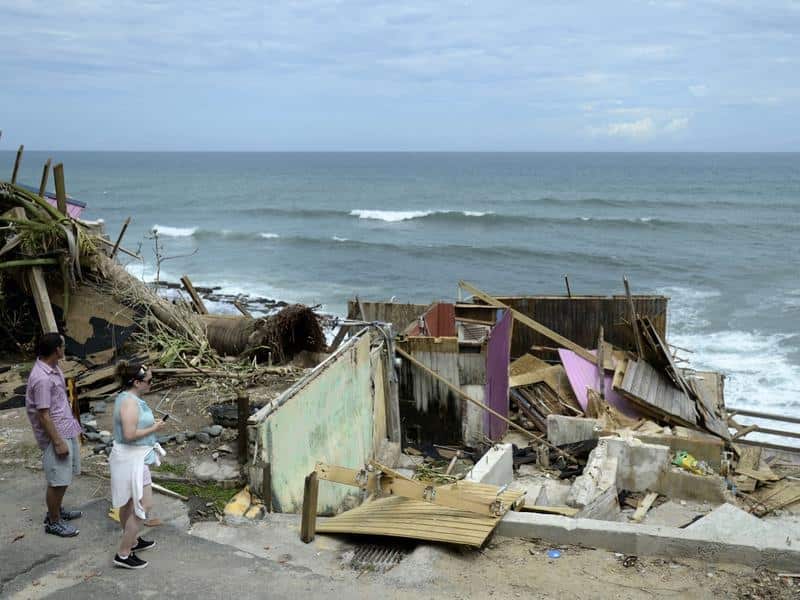 Damage from Hurricane Maria in Puerto Rico