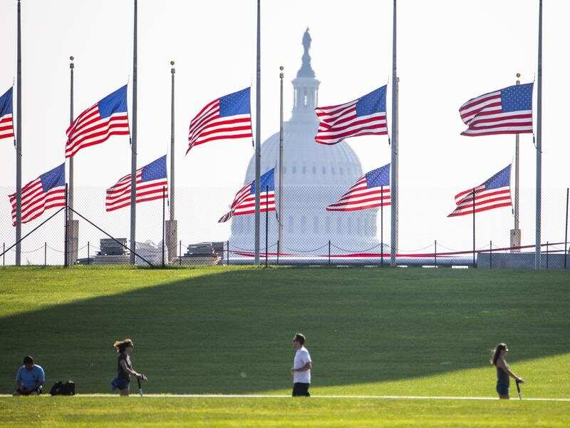 US flags at halfmast for John McCain
