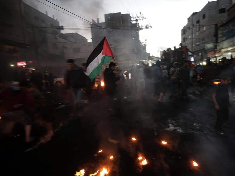 Protests in Gaza Strip over US recognition of Israel.