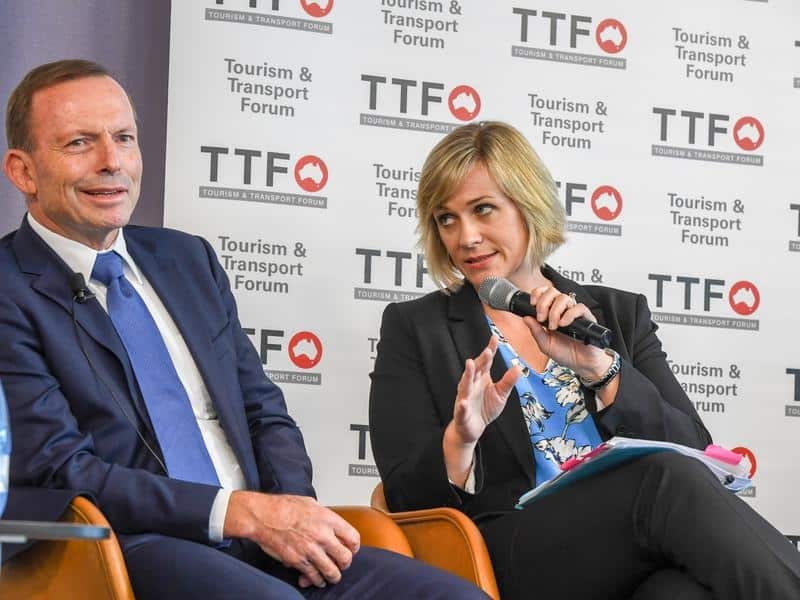 Tony Abbo and Zali Steggall.