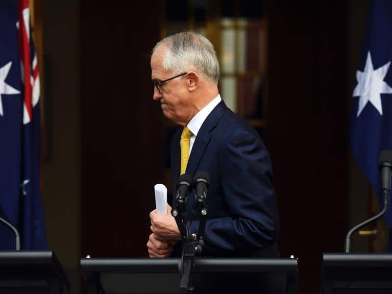 The rolling of Malcolm Turnbull as prime minister is being blamed for the Liberals' struggle. 