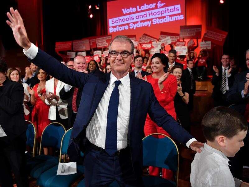 NSW Labor leader Michael Daley at the party campaign launch.