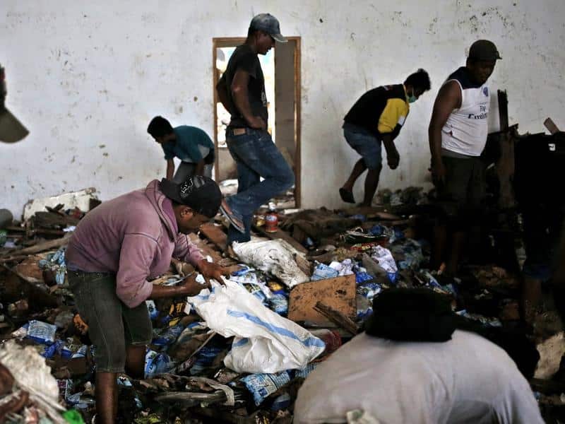 Indonesian earthquake and tsunami survivors