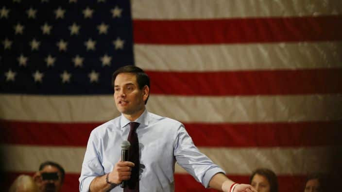 US Republican presidential candidate Marco Rubio.