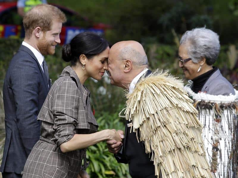 Prince Harry and Meghan also got a warm welcome in New Zealand.