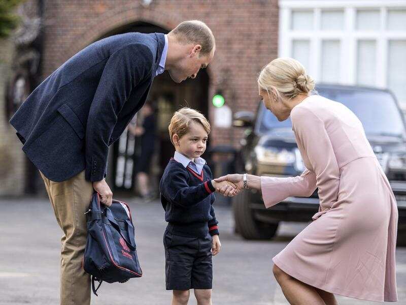 Prince George recently started his first year of school.