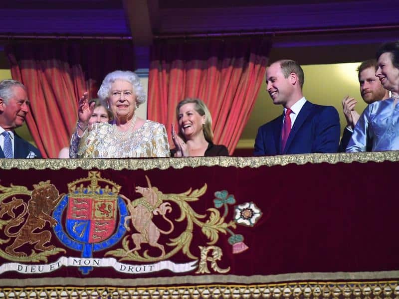 The Queen and the royal family