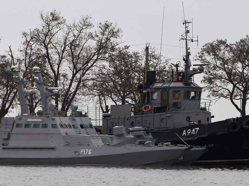 Ukranian naval ships seized by Russia