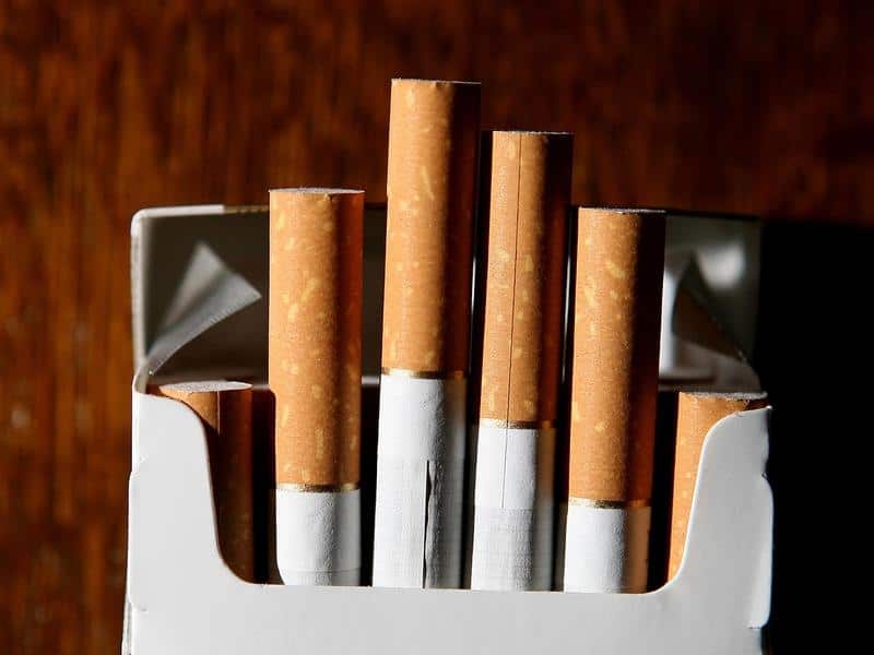 A packet of cigarettes