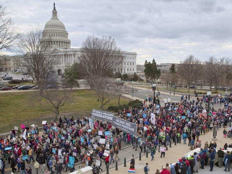 The annual anti-abortion March for Life has taken place in Washignton.