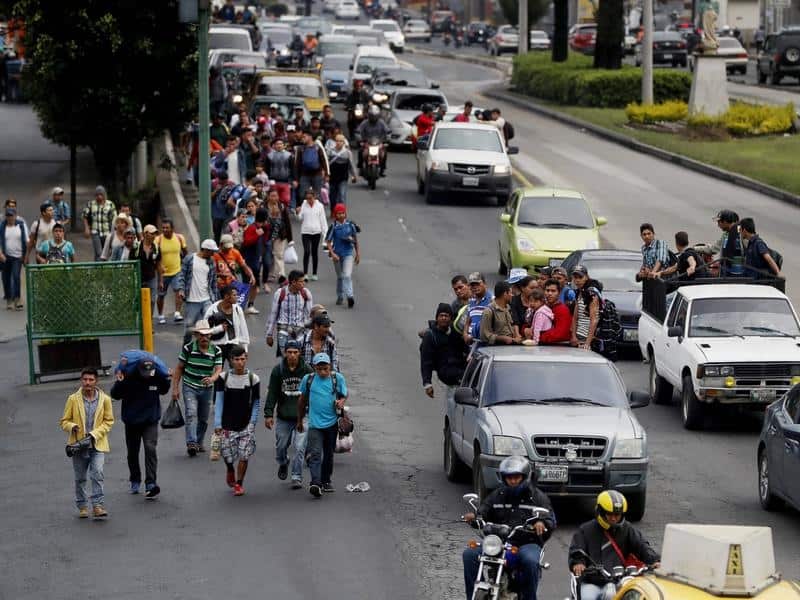 Honduran migrants caravan.