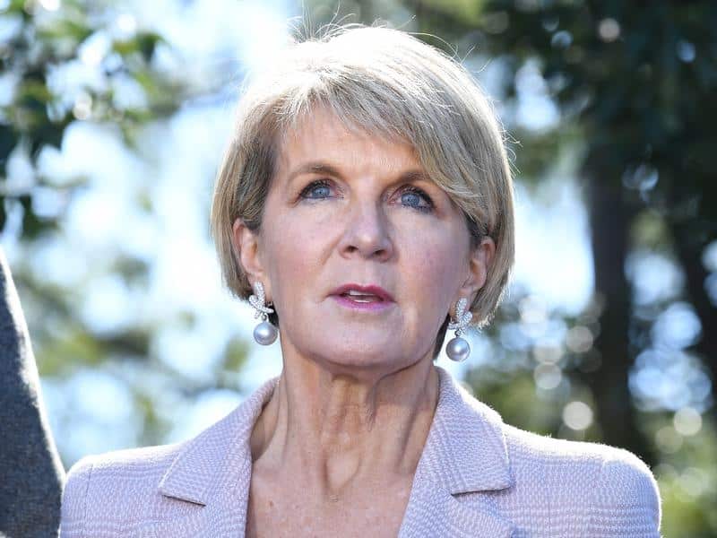 Foreign Affairs minister Julie Bishop.