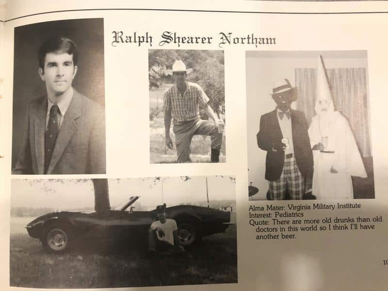 The controversial photograph from Ralph Northam's yearbook