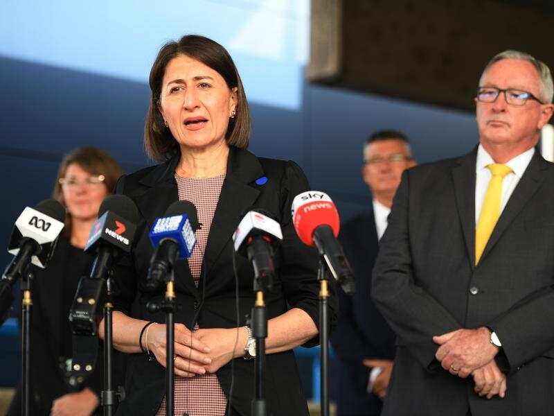 Gladys Berejiklian and her Health Minister Brad Hazzard.
