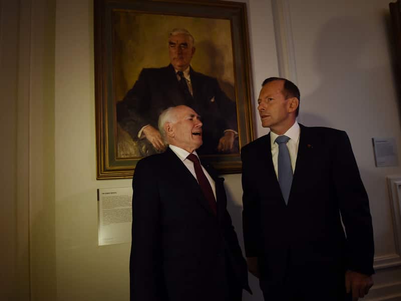  Ex-Prime Minister's John Howard and Tony Abbott.