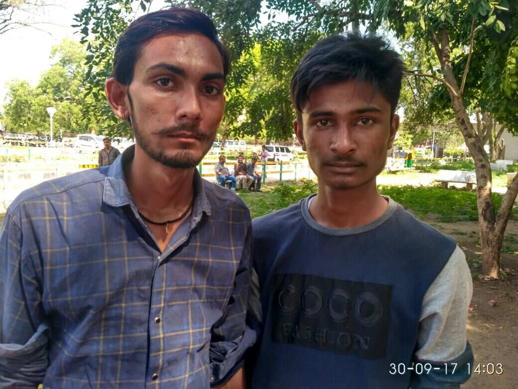 Piyush Parmar (pictured left) was allegedly attacked for sportina moustache and his cousin Digant Maheria (pictured right) was allegedly attacked this week.