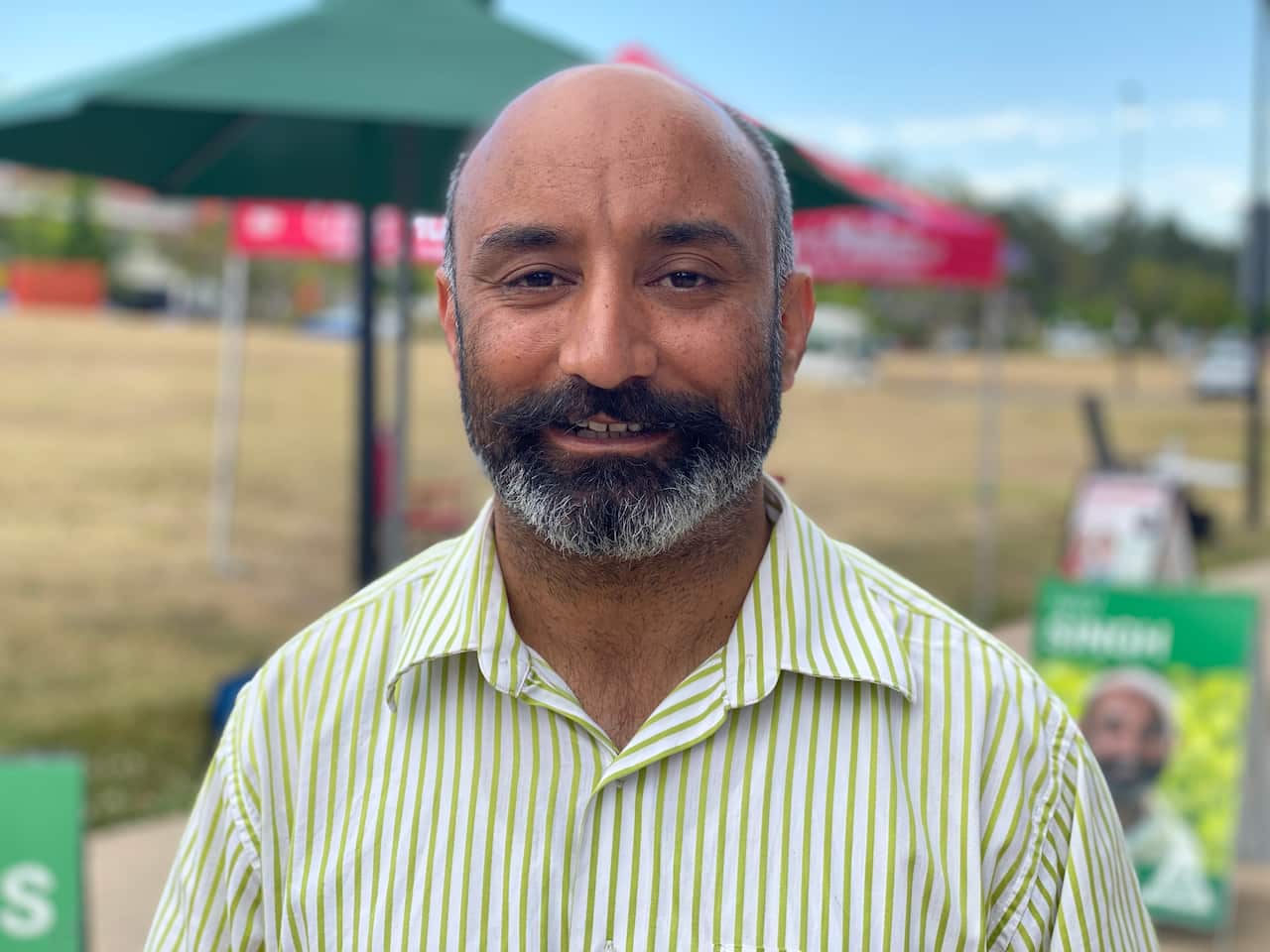 Greens candidate Navdeep Singh is running in Jordan.
