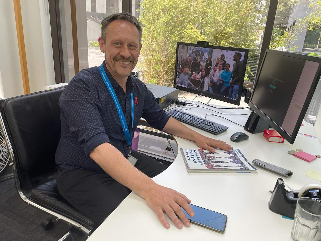 Richard Keane, CEO of Living Positive Victoria, has lived with HIV for 32 years.