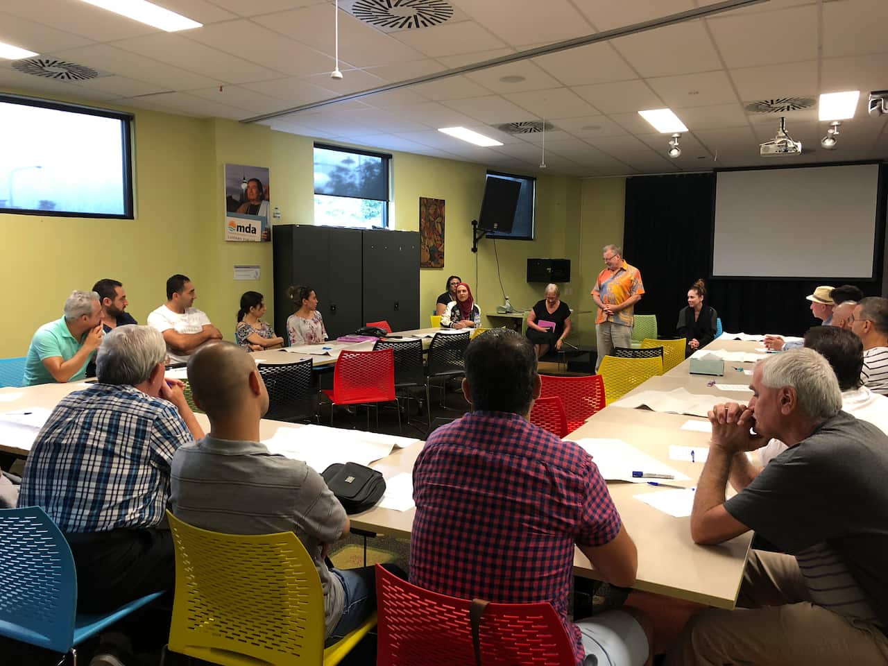 UTS Social Economics Professor Jock Collins, surveying 50 Syrian refugee families resettled in Queensland