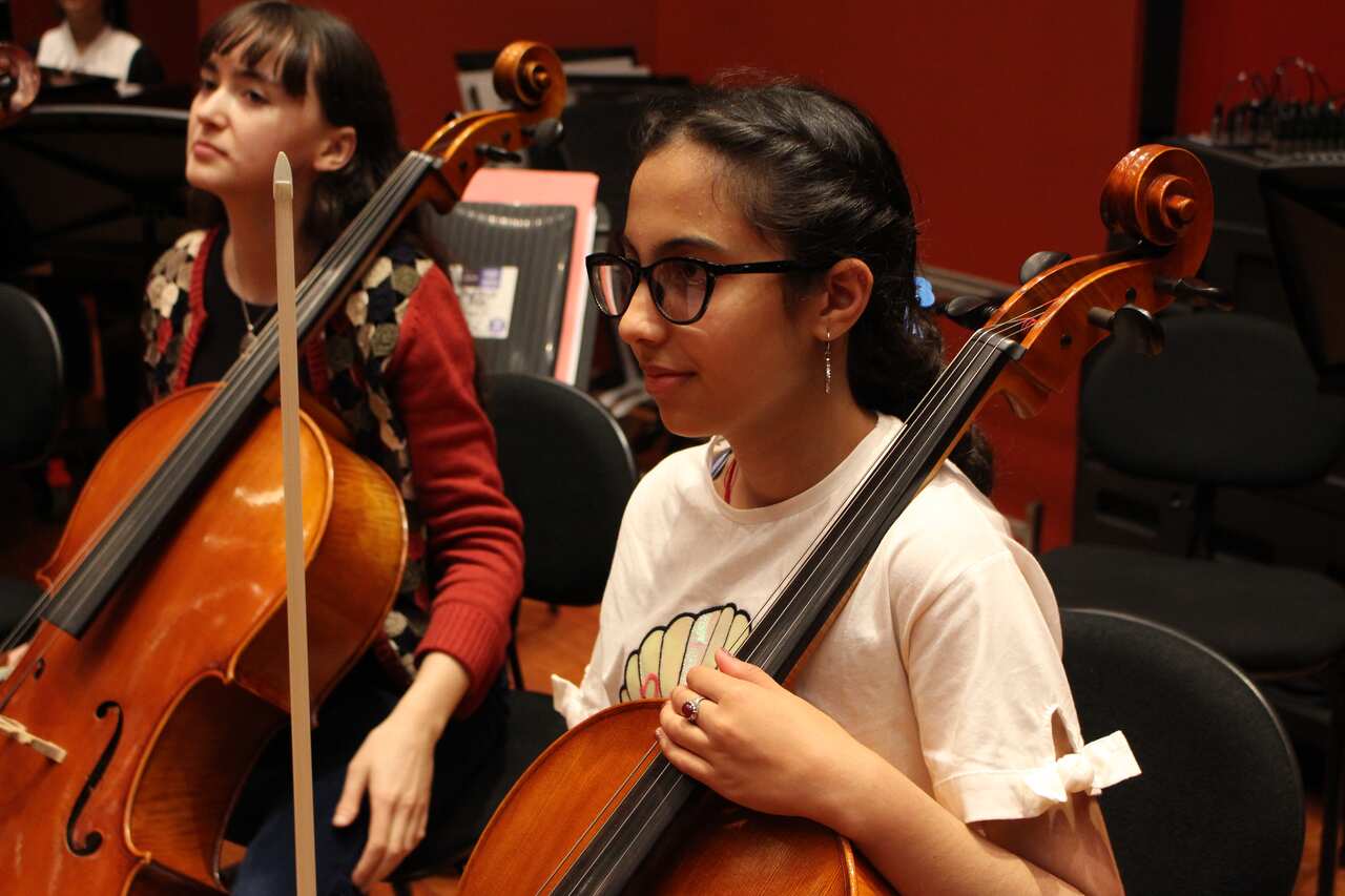 Meena Karimi, a fourteen year old performer with the Zohra Ensemble at rehearsal.