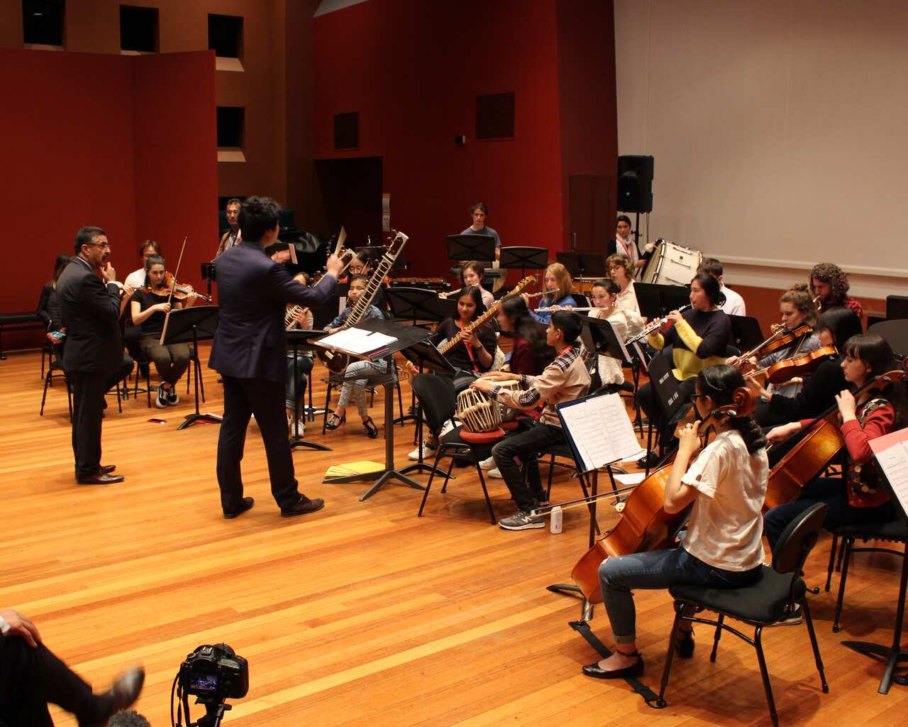 The Zohra ensemble rehearsing in Melbourne