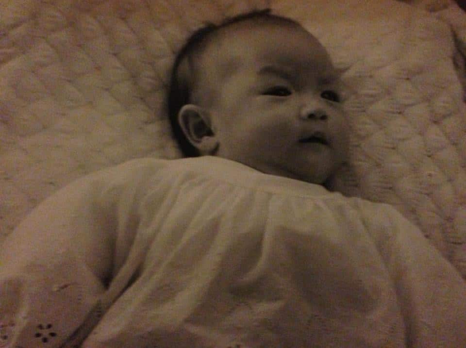 Baby Chantal, 1975. (Supplied)