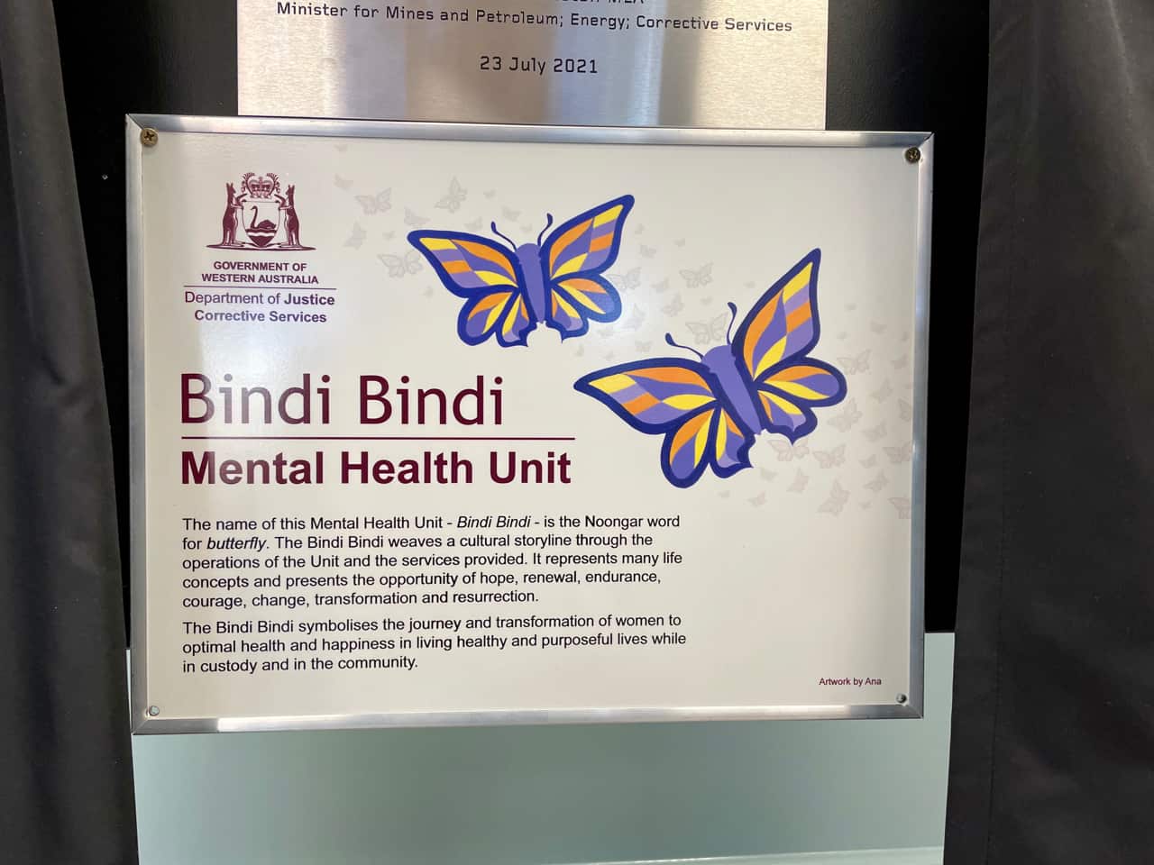 The Bindi Bindi mental health unit opened at Bandyup prison