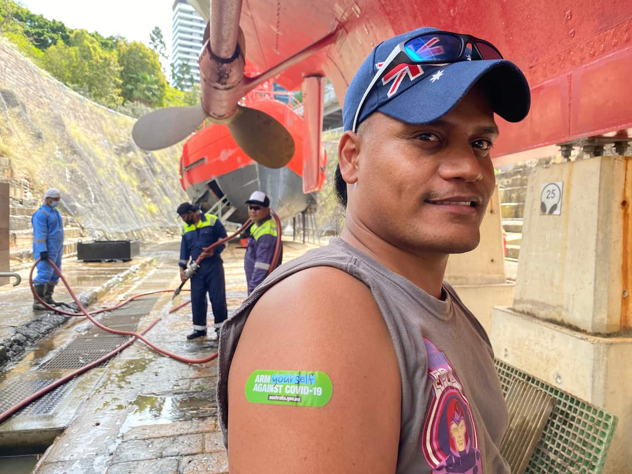 i-Kiribati seafarer Pauro Teipi has been double vaccinated.
