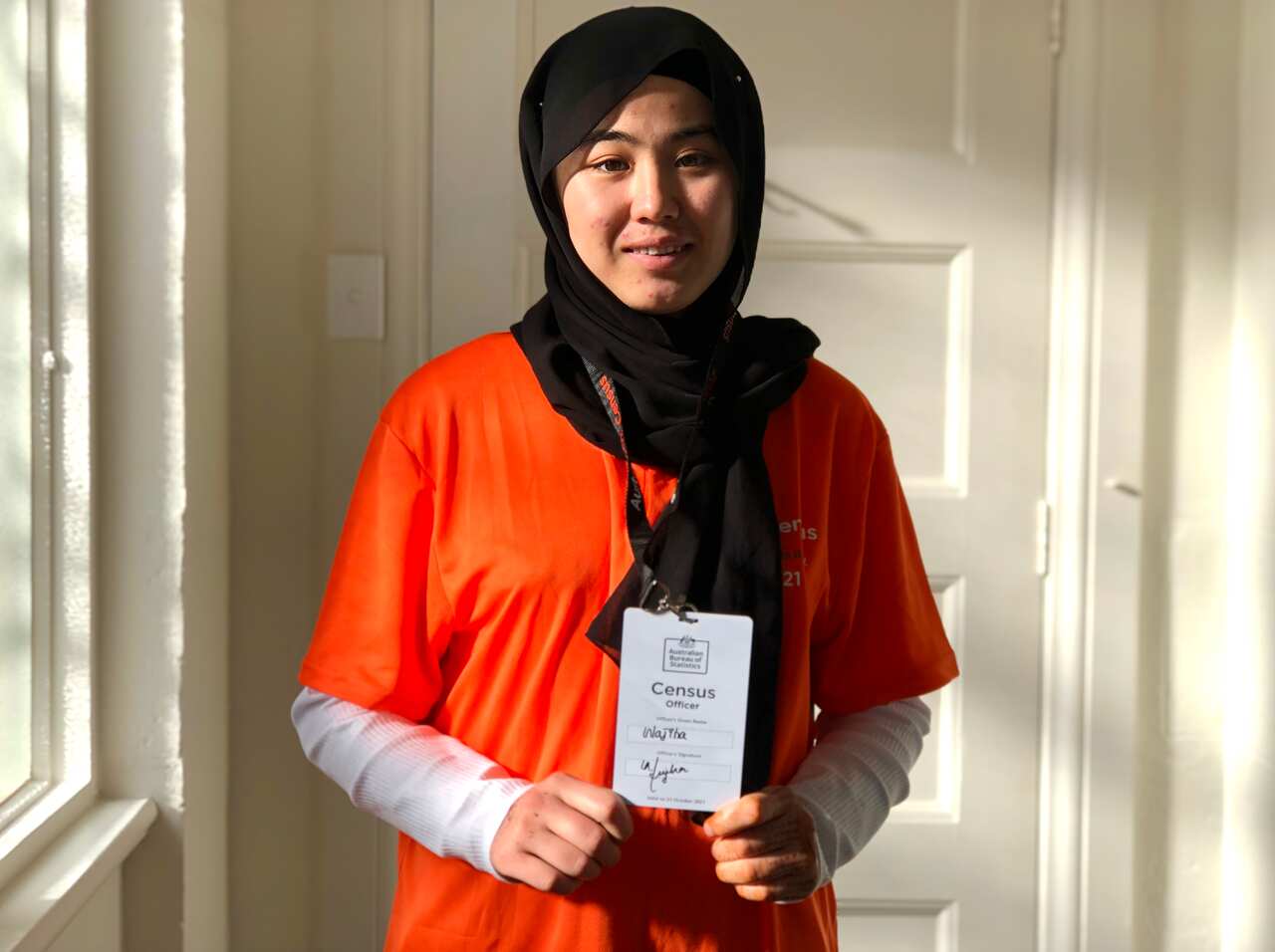 Wajiha Batool is a bilingual census officer.