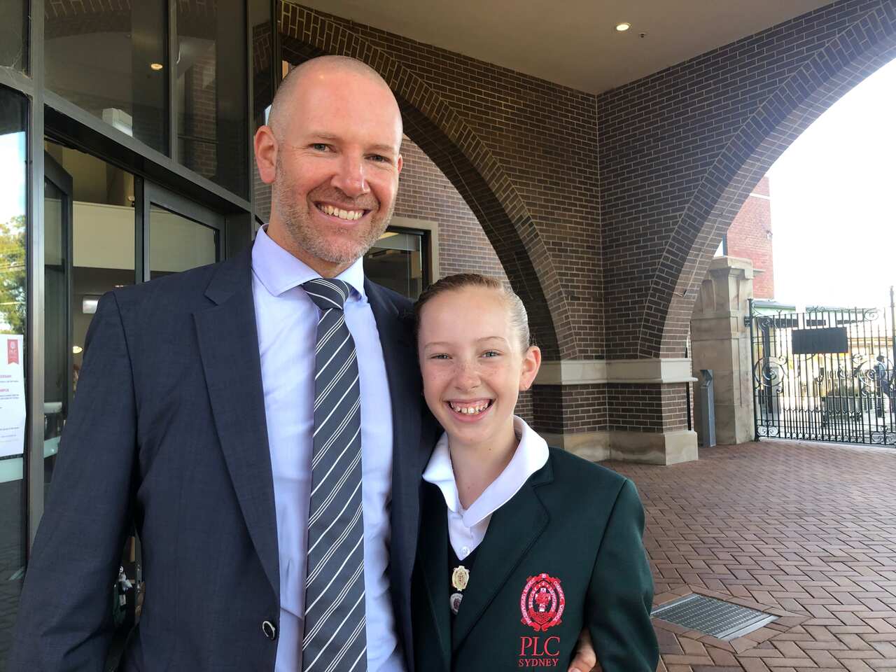 Dan Clarke with his daughter Mims.