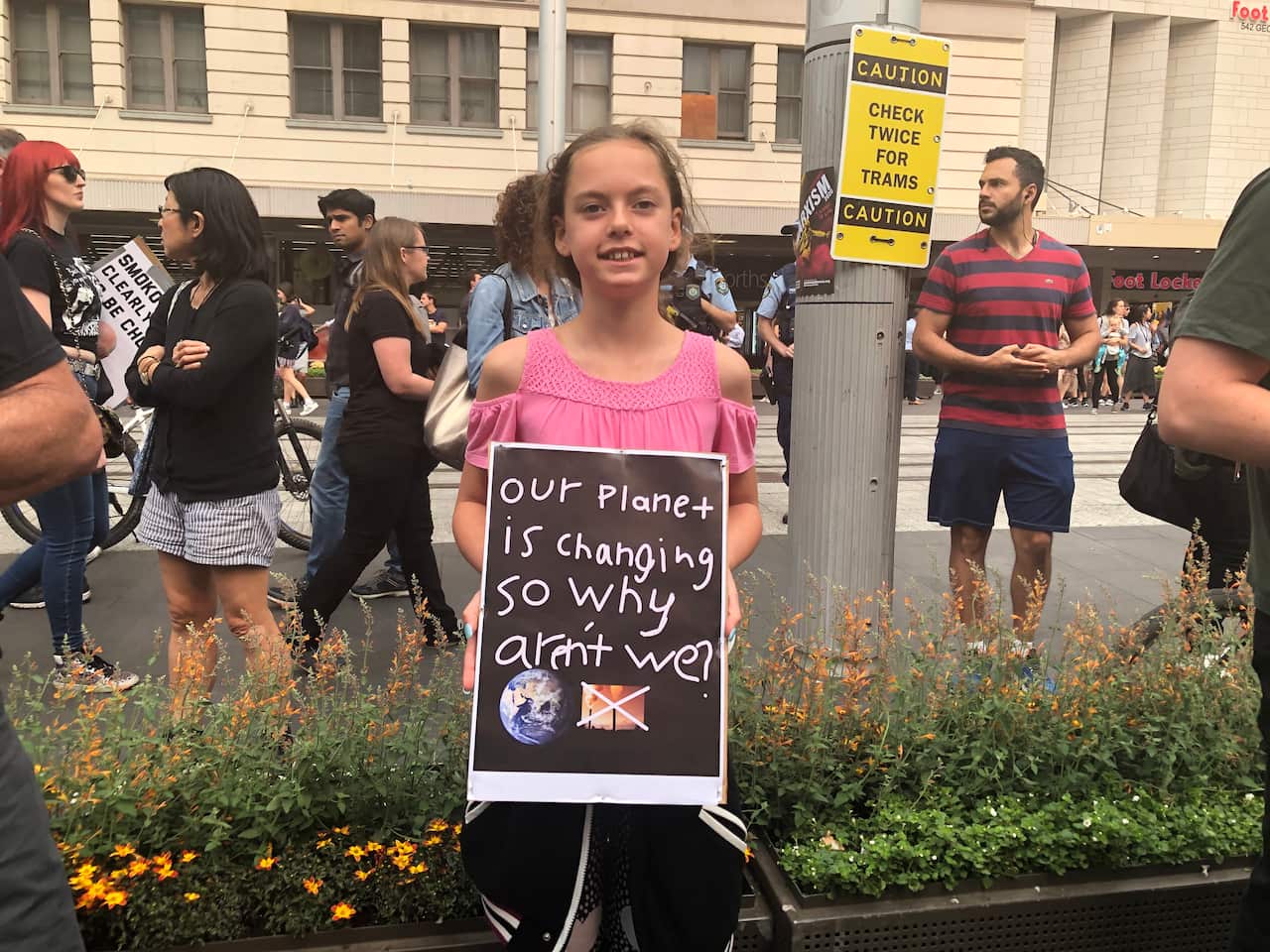 Sienna is eleven. She says she's never seen the sky go red like it did during the bushfire smoke this week.