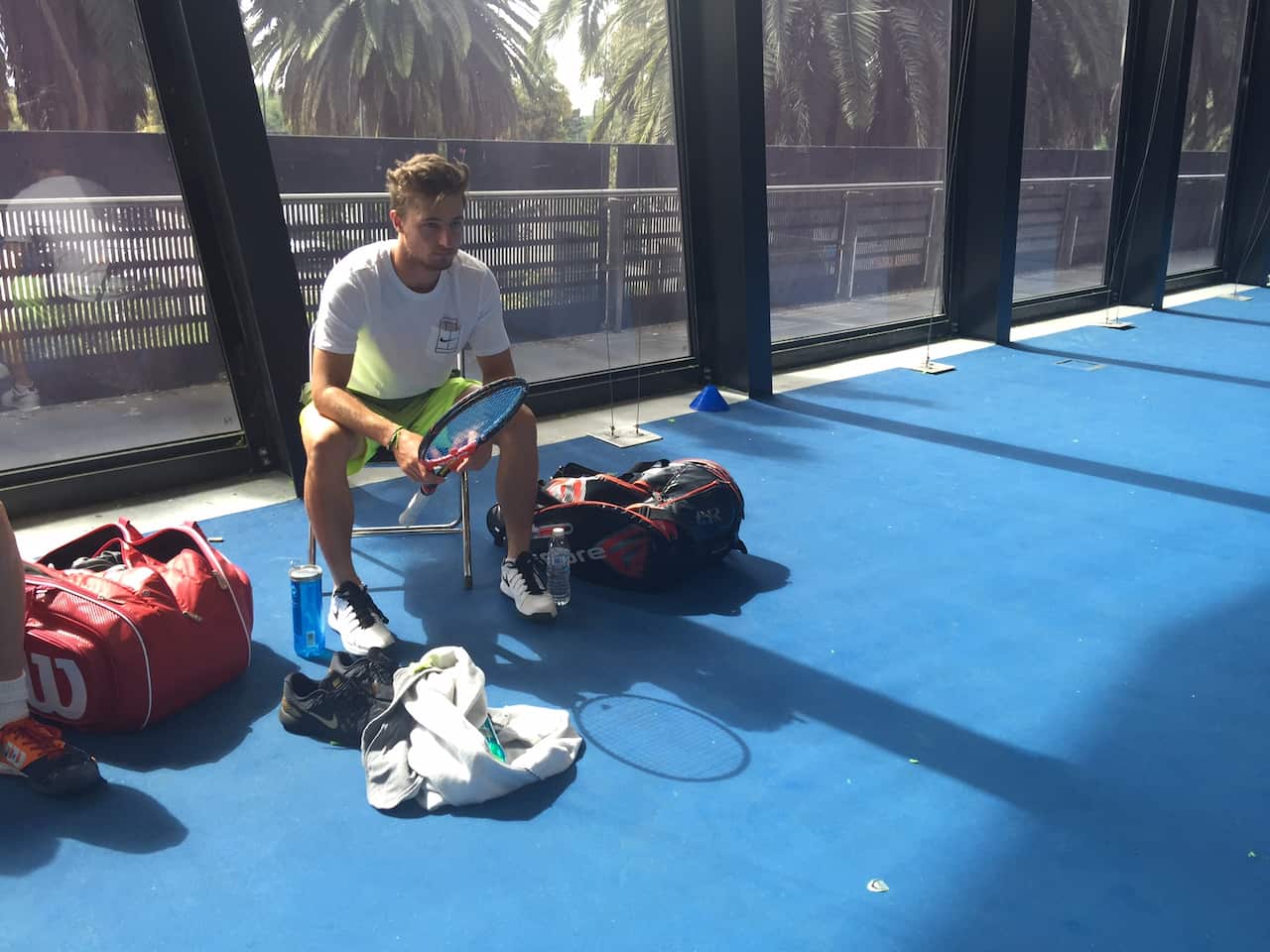 Jasika breaks from practice for Aus Open