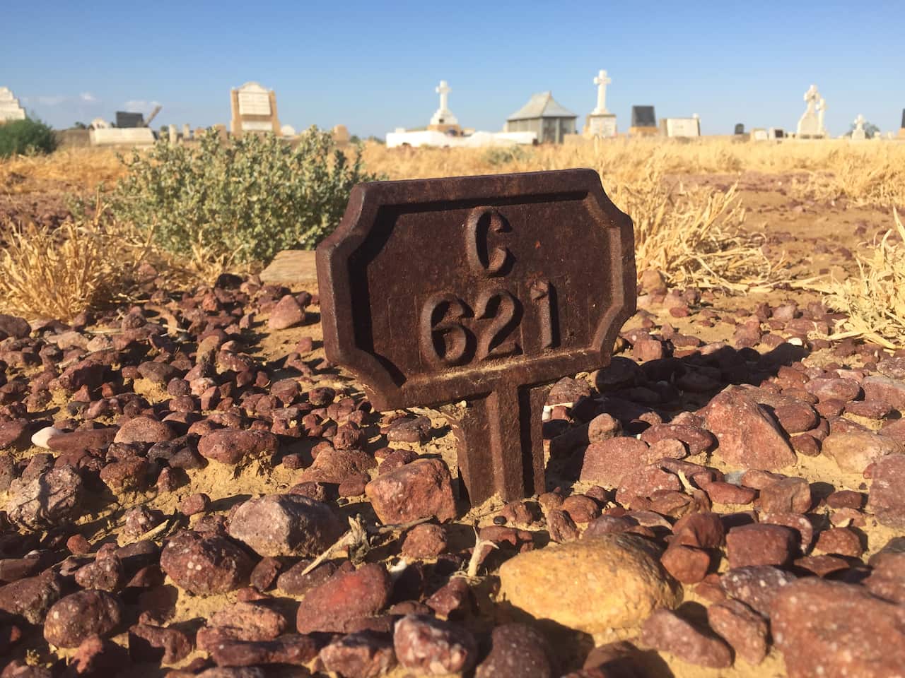 Grave ‘C 621’ of private Martin Riley. Gassed in France and died in 1928 aged 65.