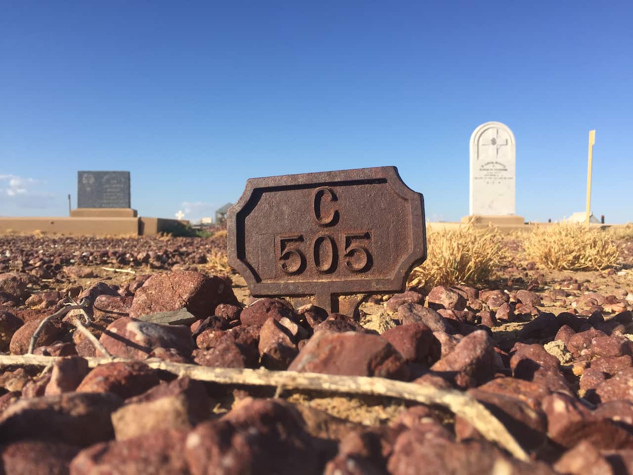 Unmarked grave  'C 505' of private James Patrick Clancey. Died in 1923 for the effects of gassing.
