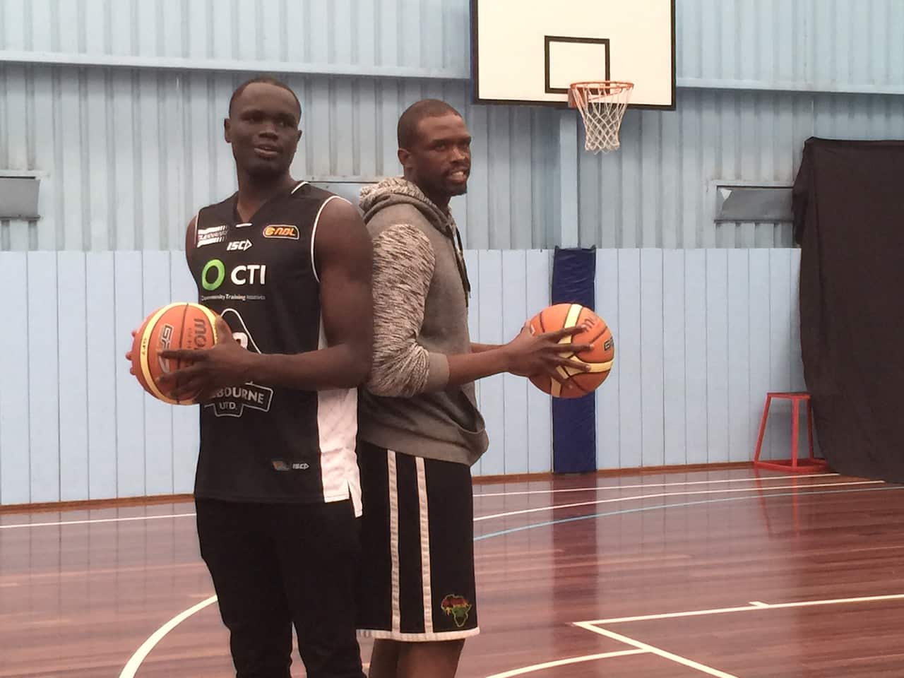 2015 a slightly smaller Majok Majok gets his first NBL jersey